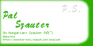 pal szauter business card